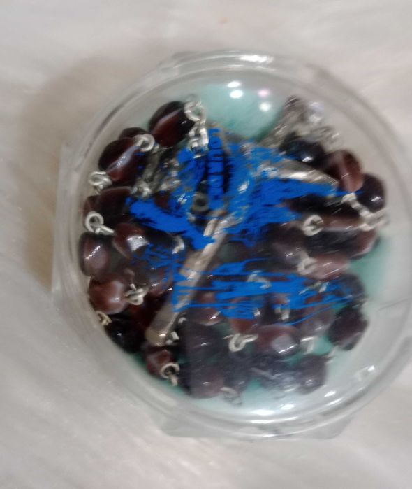 Terço / Rosário, pedras losangos, castanhas - Antigo mas Novo