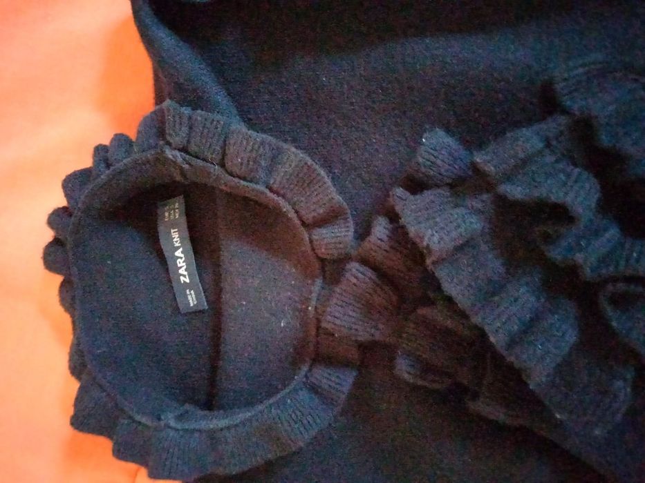 Vestido de Malha preto Zara Knit