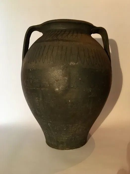 CÂNTARO - barro preto - Bisalhães ou Ribolhos - antigo - 37 x 27 cm/s