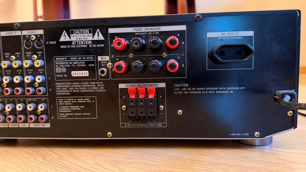 Amplificador SONY TA- VE700