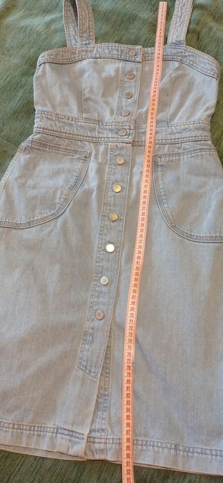 Сукня сарафан джинсовий миди