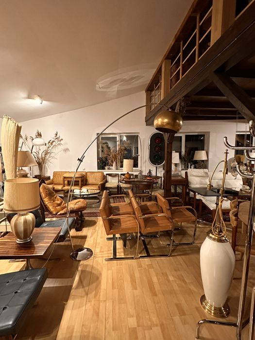 Lampa podlogowa łukowa space age. Włochy lata 70-te