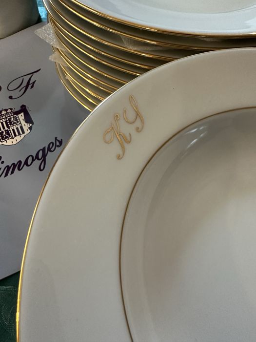 Serwis obiadowy Limoges zestaw 12 francuski