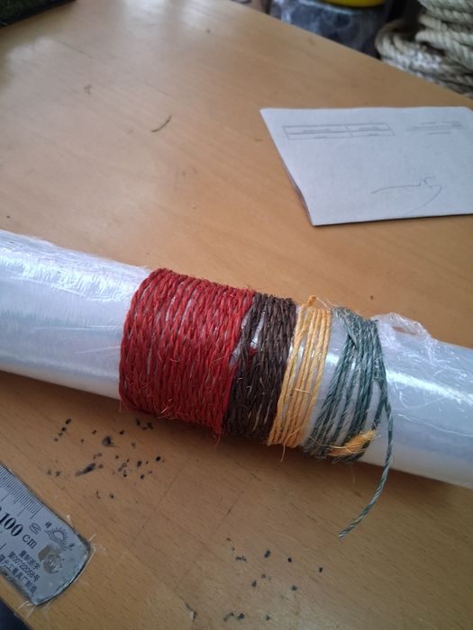 Fio de sisal de 2 cabos aprox 2/3 mm colorido