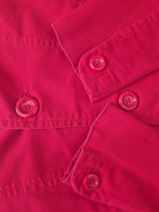 Klasyczny czerwony płaszcz z kołnierzem H&M 38