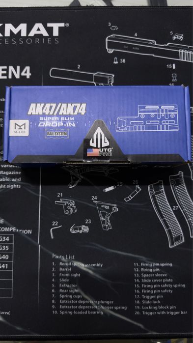 Цівка Leapers UTG PRO Super Slim для АК. M-LOK