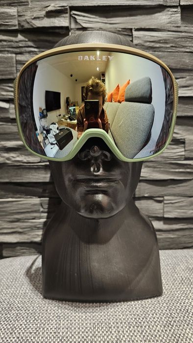 Gogle Oakley CUSTOM Flight Tracker L XL Fog PRIZM Sage Gold S3 OTG