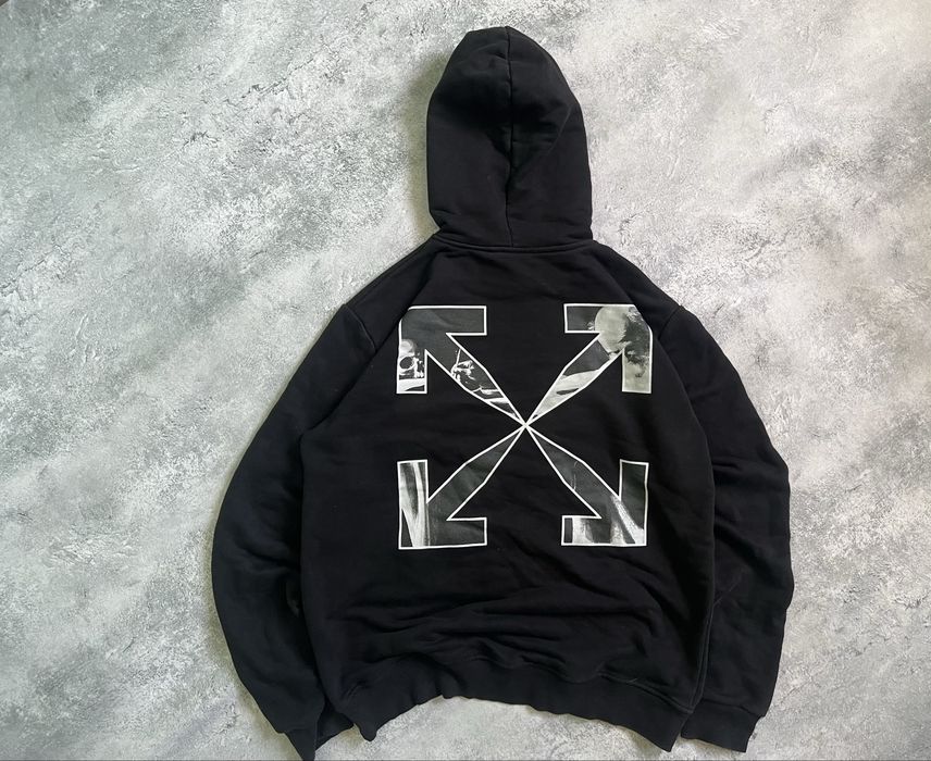 Худі Off White big logo/оф вайт велике лого розмір м
