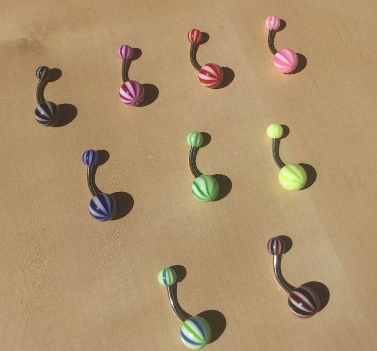 9 piercings novos