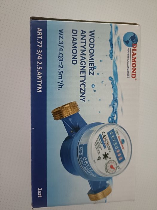 Wodomierz, licznik zimniej wody,antymagnetyczny DN20 FI 3/4