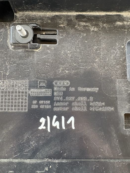 Spoiler lotka tylniej klapy Audi A3 8v