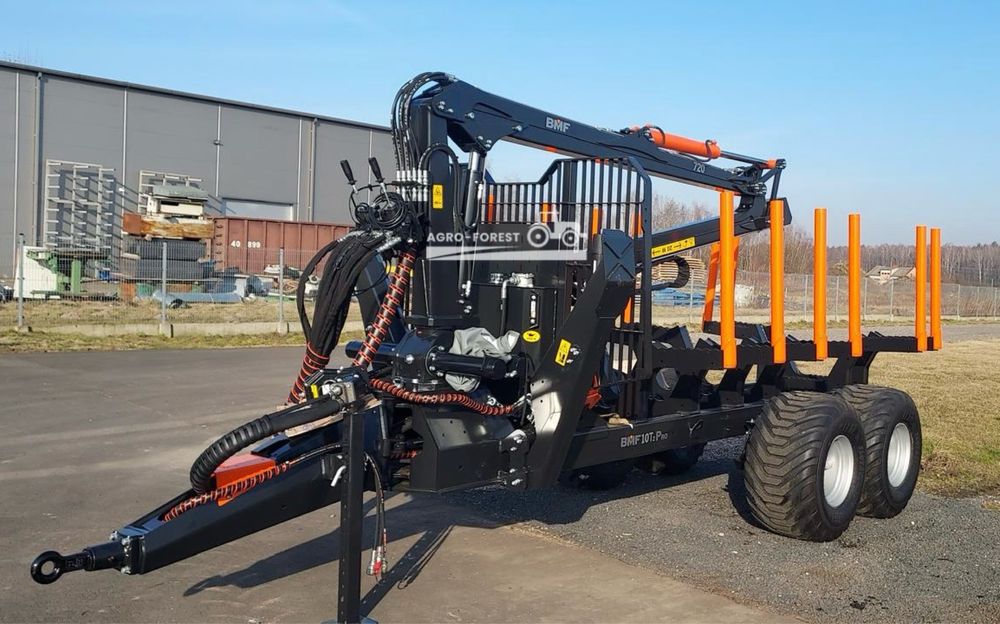 Przyczepa Lesna BMF 10T2Pro720 6par, 500x17 | 7.2m Hamulce Extra Wypos