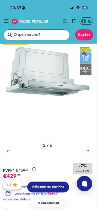 Vendo EXAUSTOR BOSCH DFS067A51