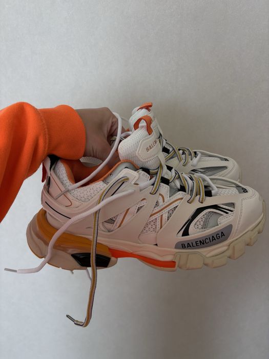 Balenciaga Track 3.0 White/Orange 39 розмір 25 см устілка