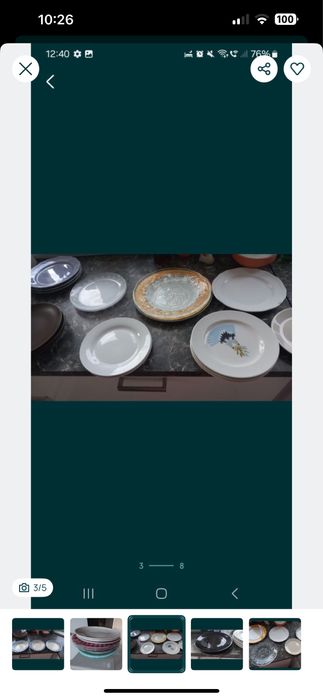 Talerze kuchenne 10szt ikea