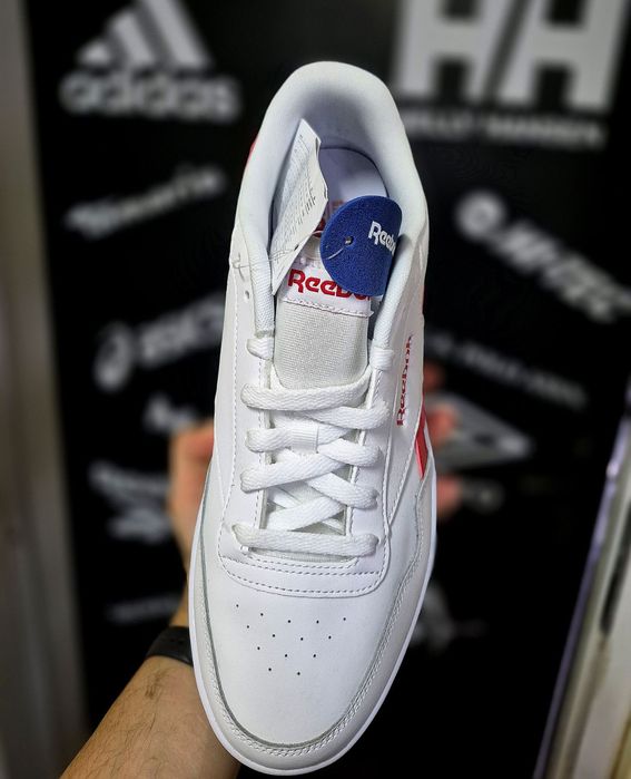 Чоловічі кросівки Reebok Royal Techque T «White Rebel Red»(Оригінал)Розмір 45-29,5см