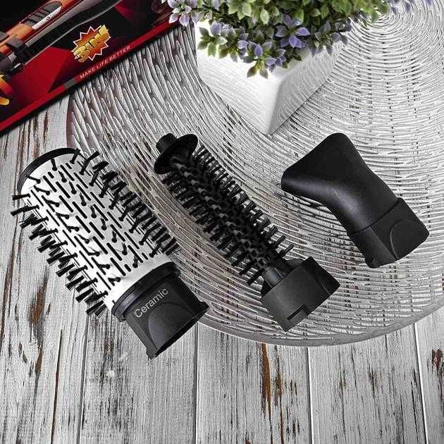 Фен щетка расческа браш с вращением/ вращающийся фен-браш, обертається