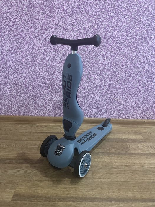 Самокат-біговел Scoot and Ride Highwaykick сіро-синій