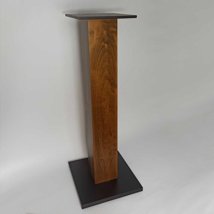 Podstawki pod kolumny audio drewniane – stabilne stojaki stereo 68cm