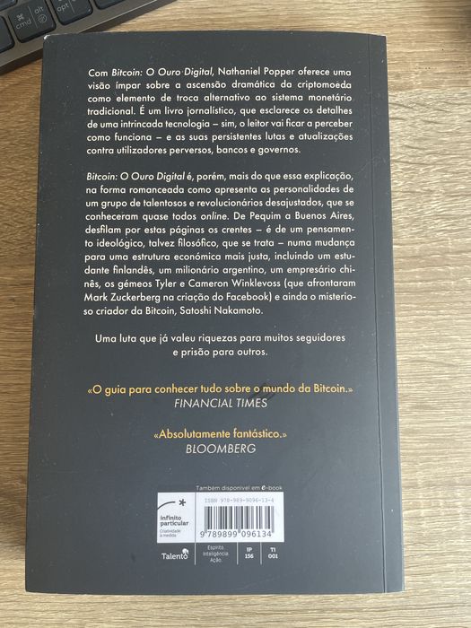 Livro Bitcoin: O Ouro Digital de Nathaniel Popper