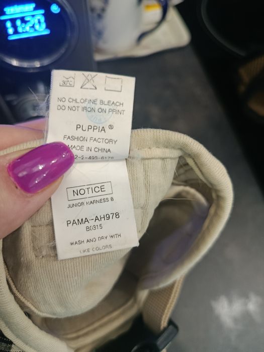 Szelki Puppia dla małych ras S