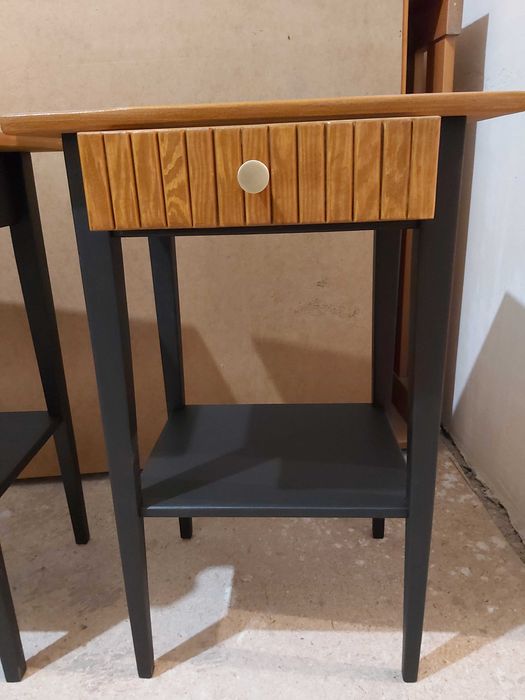 Hemnes Ikea stolik nocny - po renowacji