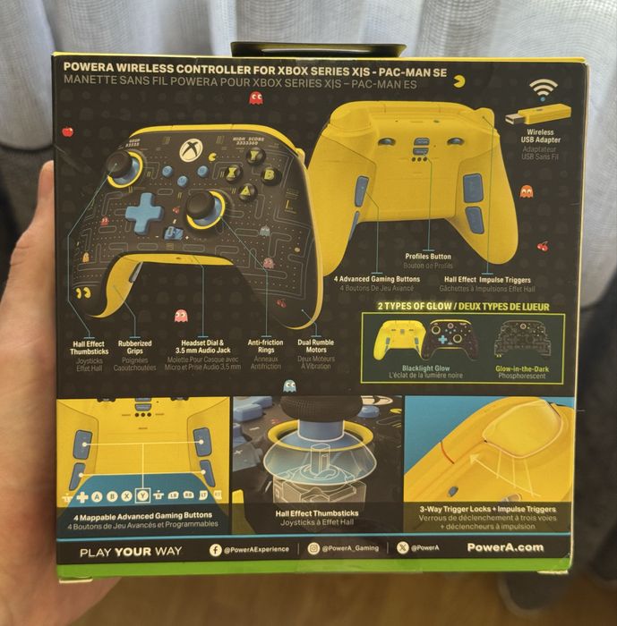 Бездротовий геймпад PowerA Xbox Wireless PACMAN SE 2,4Ghz, Hall Effect