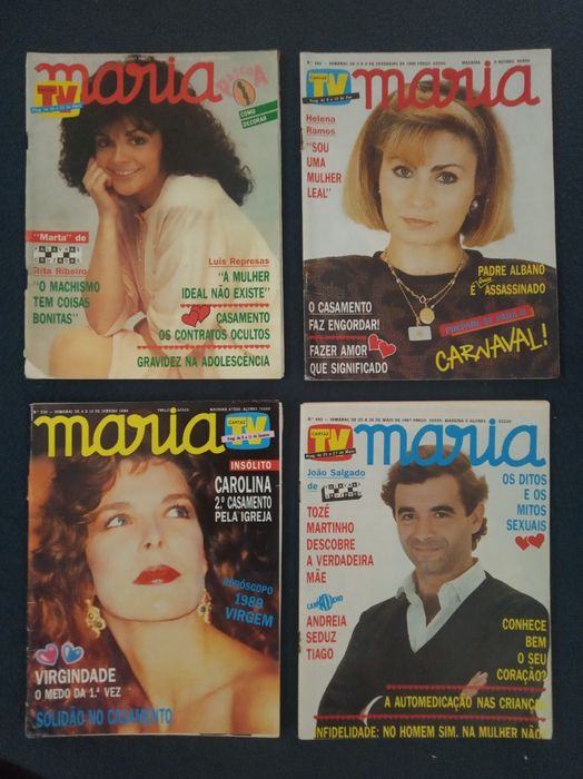 Revistas MARIA ( 32 ) anos 80 e 90 - antigas