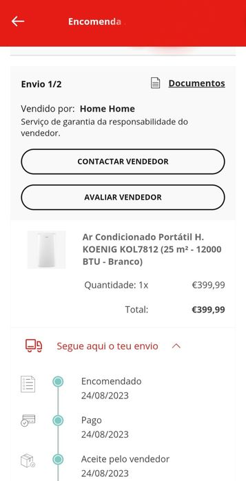 Ar condicionado portátil HKoenig 12000btu
