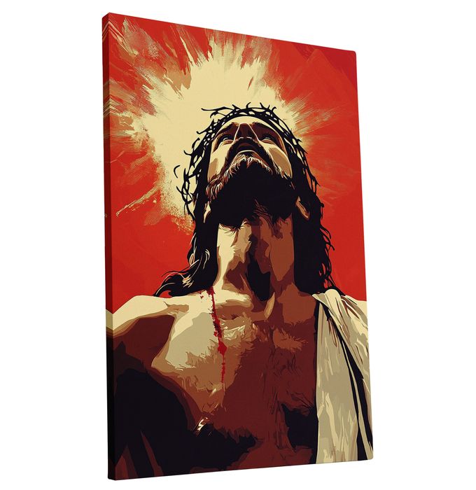 Obraz na płótnie Jezusa Chrystusa dla dzieci i młodzieży 40x60 cm