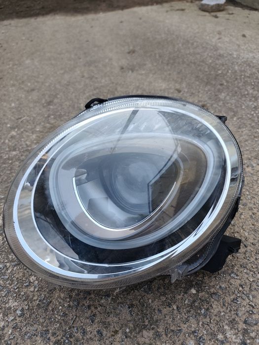 Farol Fiat 500 ótica led original halogéneo usada