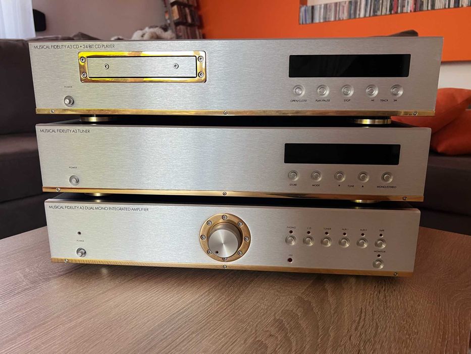 Musical Fidelity A3 Dual Mono wzmacniacz tuner CD wieża zestaw