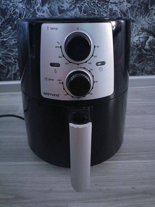 Frytkownica beztłuszczowa Delimano, czarny Air Fryer.