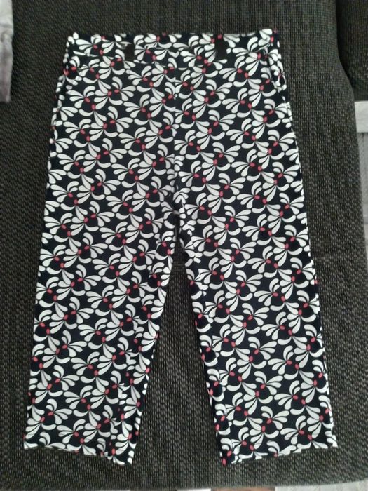 modne spodnie damskie 7/8 elastan 42 44