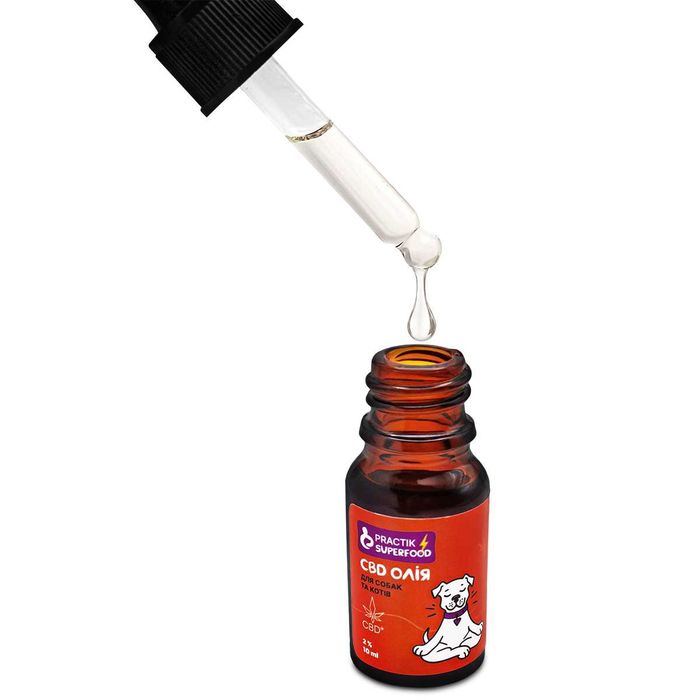 CBD олія для собак та котів 2% PRACTIK SUPERFOOD 10 мл