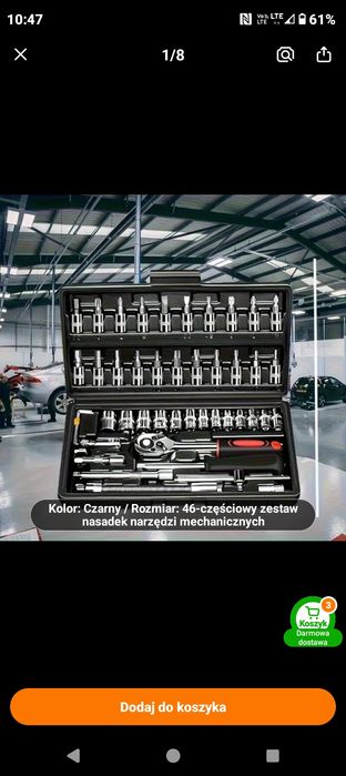 46 częściowy zestaw narzędzi i nasadek mechanicznych