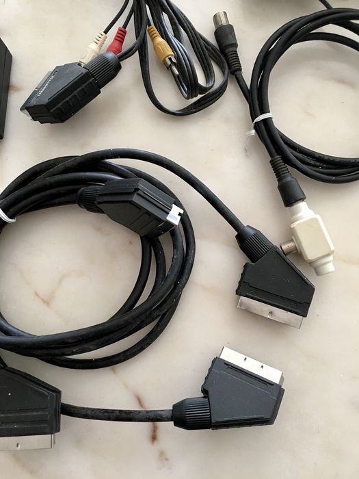 Cabos scart e televisão