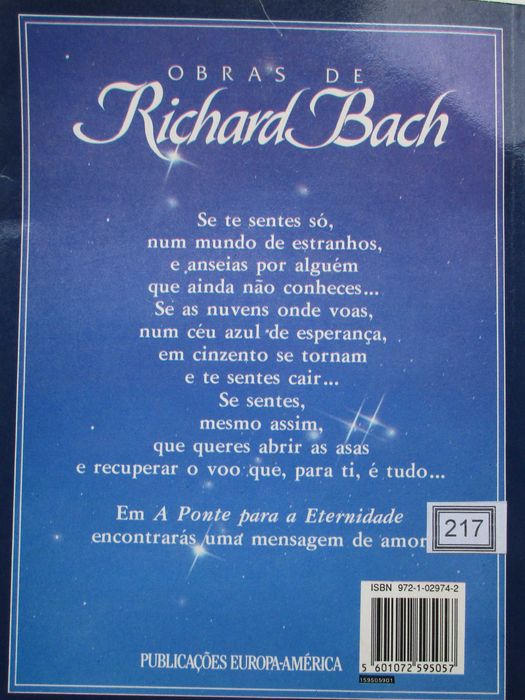 Richard Bach - - - A Ponte para a Eternidade - - - - - Livro