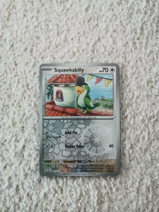 Squawkabilly 141/159 Pokémon TCG