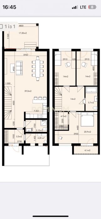 Продається дуплекс у м. Тячів