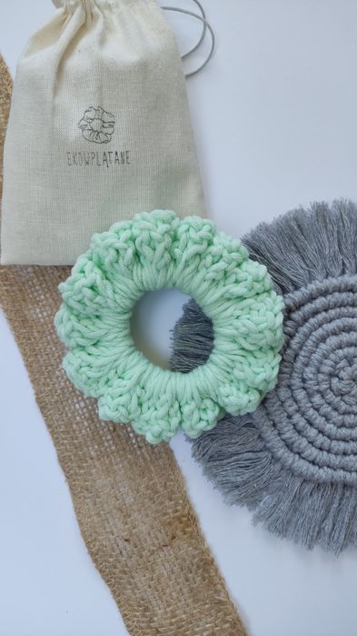 Handmade gumka do włosów scrunchie