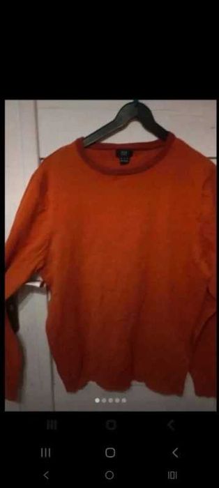 Sweter męski pomarańczowy L/XL