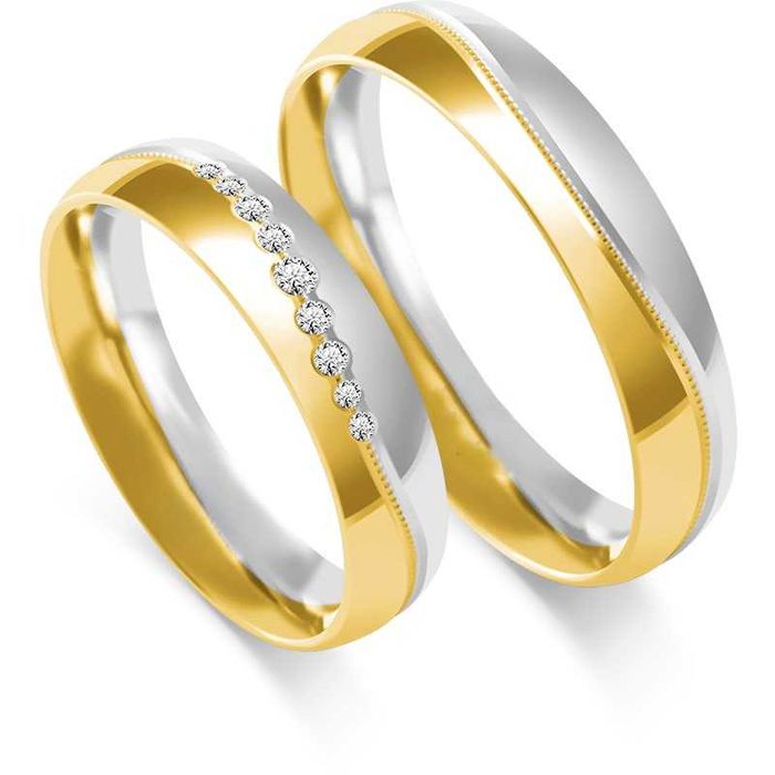 Złote Obrączki Ślubne Nowa Kolekcja AJUBILER