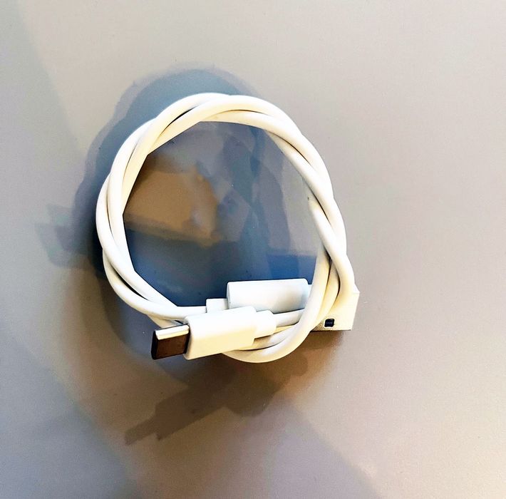 Kabel USB - USB-C biały krótki ok. 57 cm