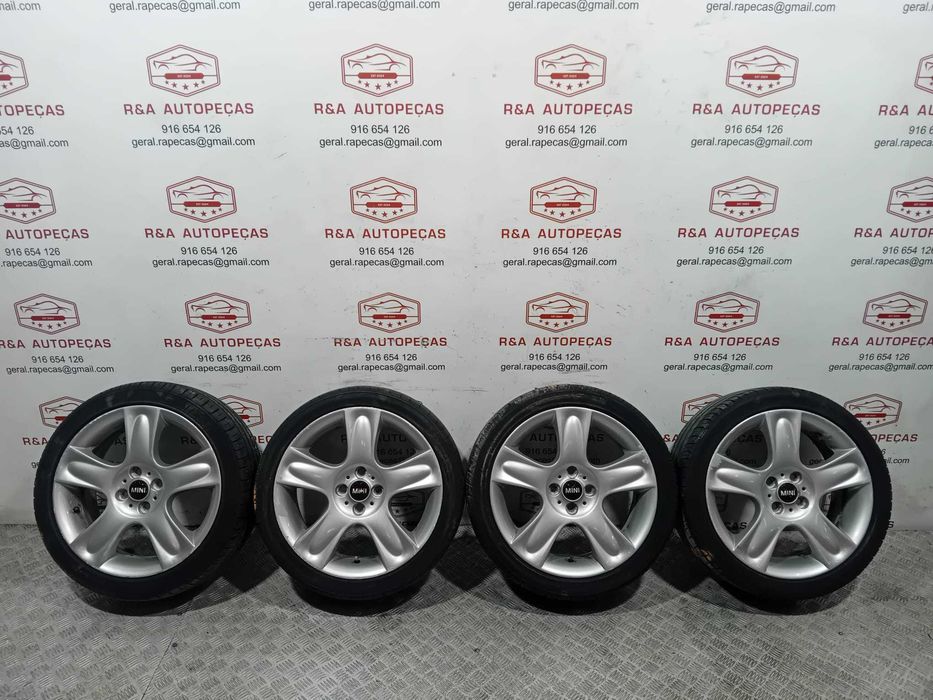 Conjunto Jantes Mini Cooper R17 R91 5-Star Bullet Original