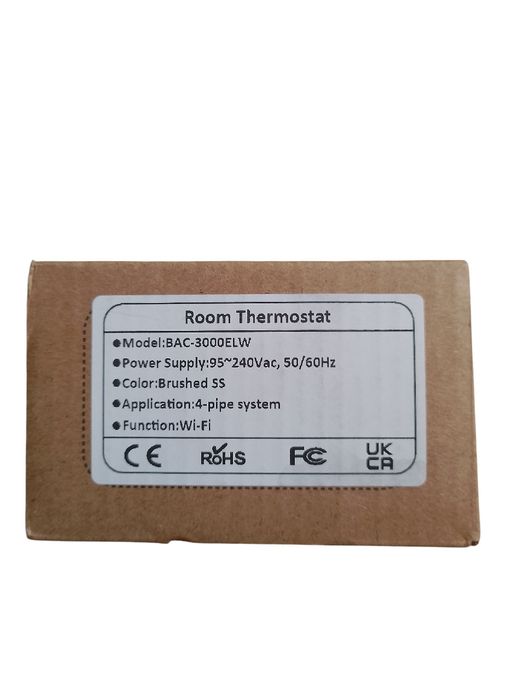 Смарт термостат Wi-Fi BecaSmart BAC-3000ELW для фанкойла (HVAC)