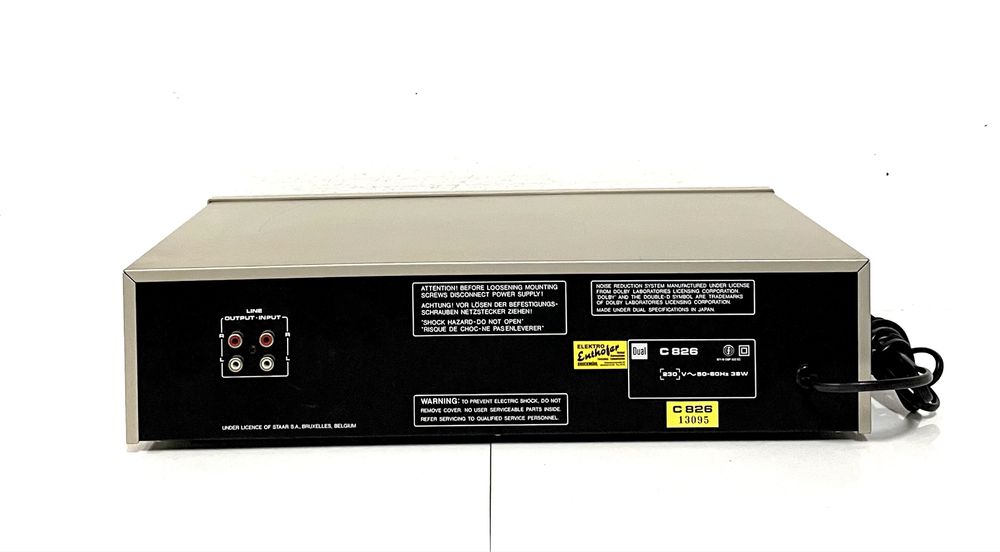 DUAL C-826 Magnetofon 2 Silnikowy, Stereo Cassette Tape Deck Audio HiFi