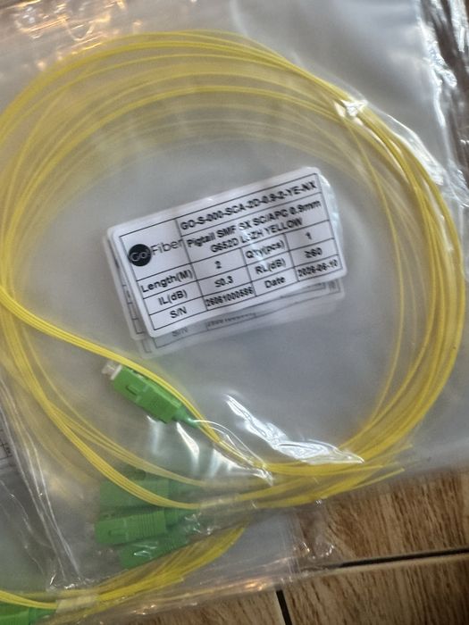 Pigtail SC/APC 2m - paczka 118szt