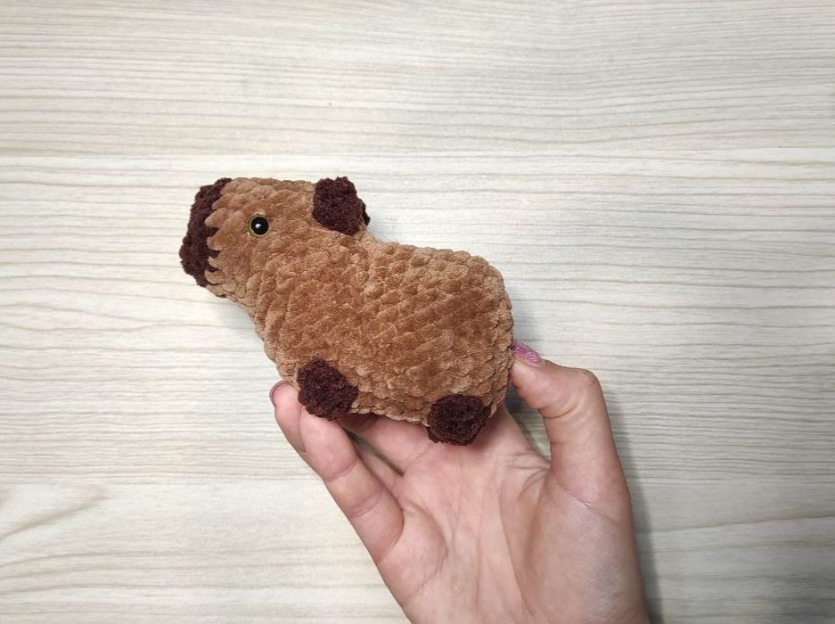 Мягкая игрушка собака мопс, корги, хаски, капибара в'язана