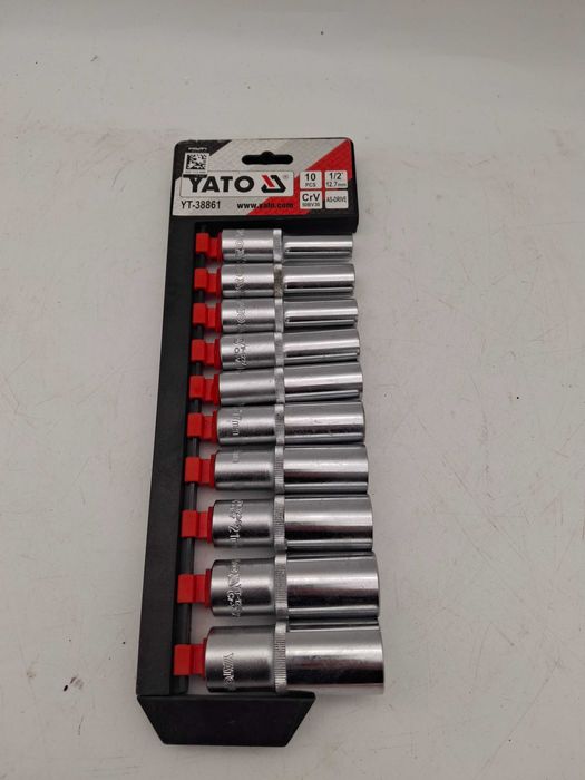 Zestaw kluczy nasadowych YATO YT-38861 (10 elementów)